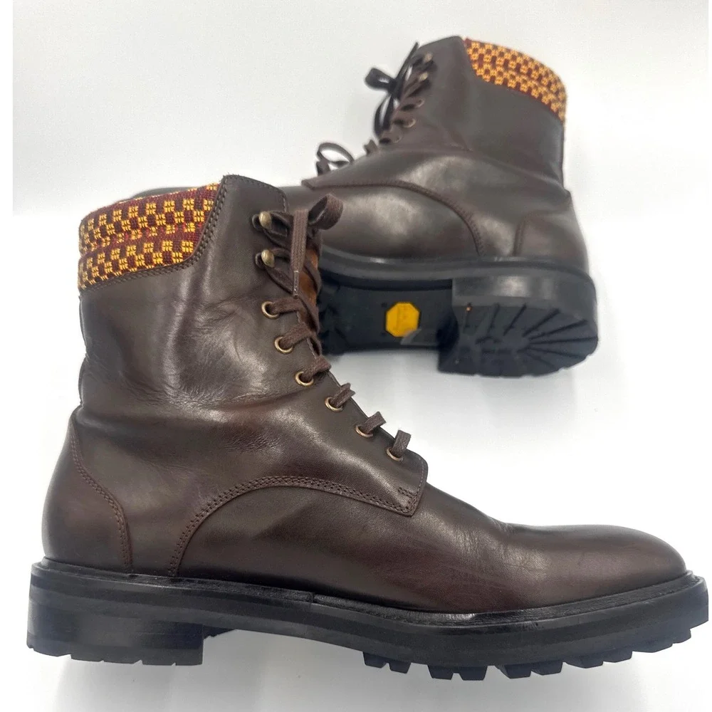 Armando Cabral Collection for Allen Edmonds Mens Brown Leather Boots 41.5 US 8.5